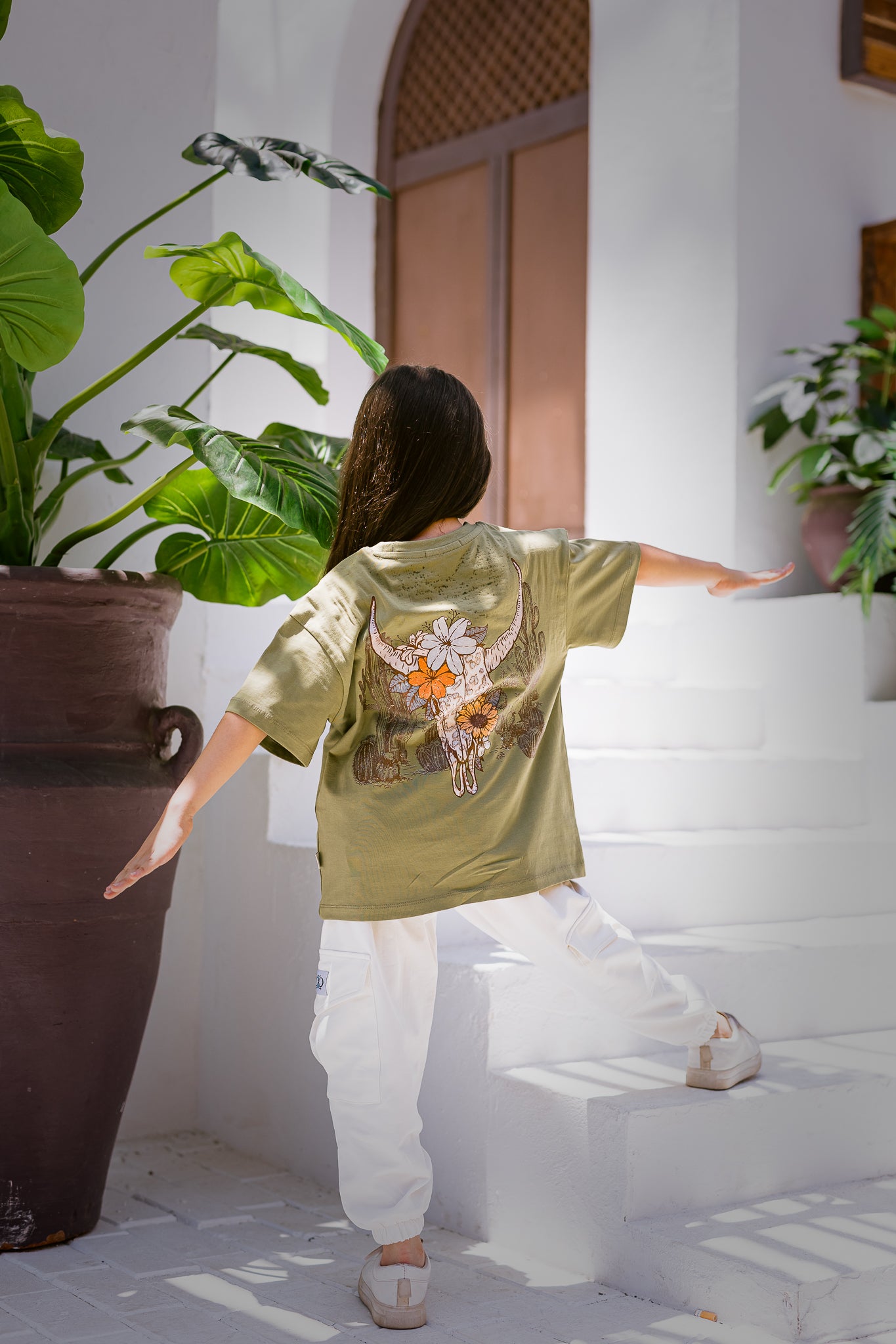 Western Desert Cow Oversized T-shirt - Unisex