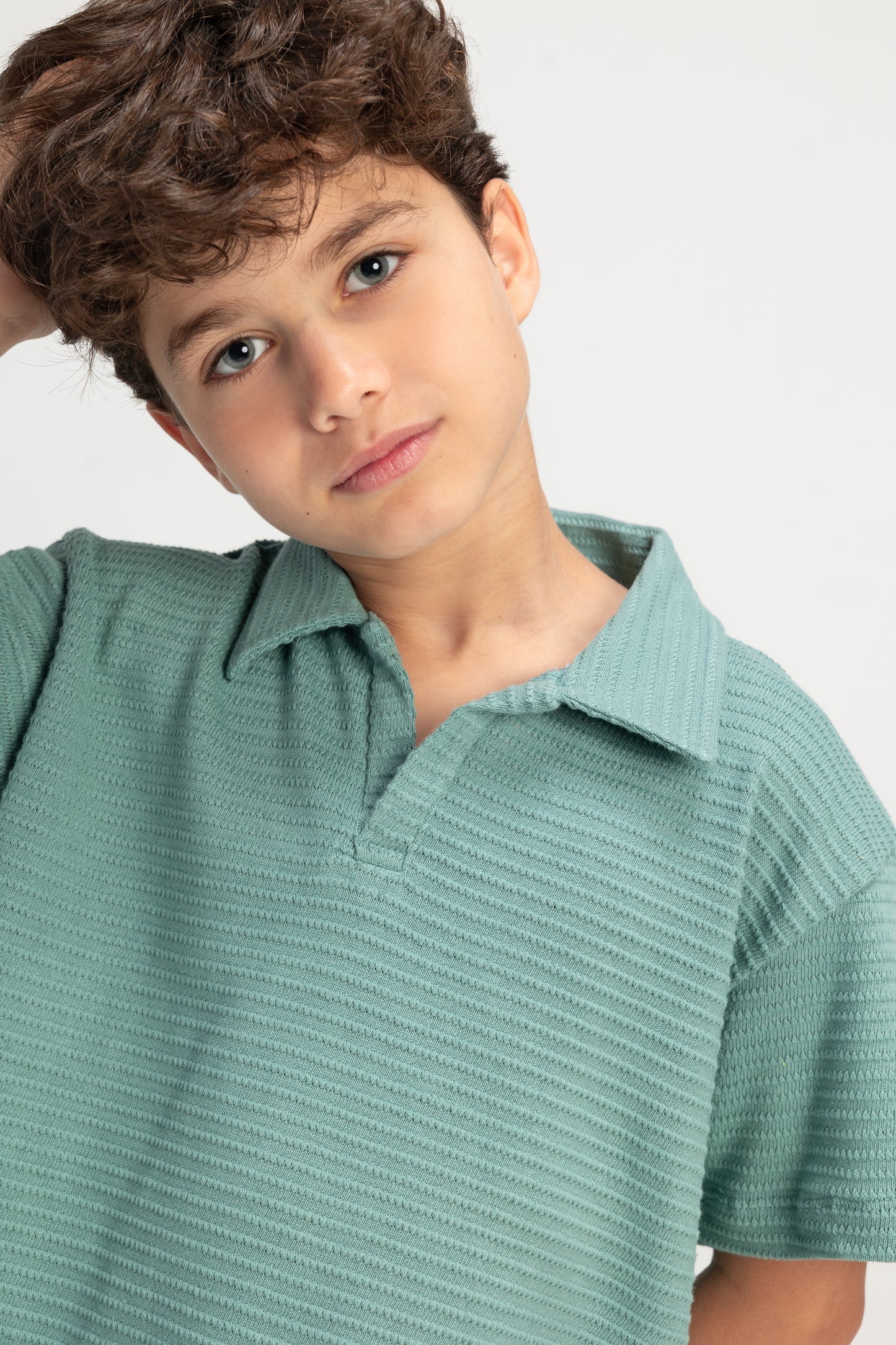 Jacquard Boys Set - Summer Green