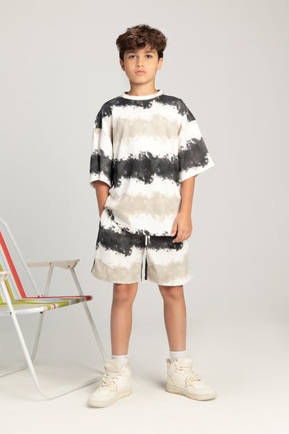 Unisex Coastal Lines Set - Beige x Black