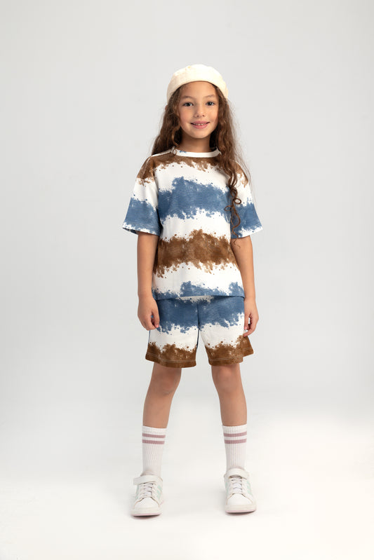 Unisex Coastal Lines Set - Brown x Blue