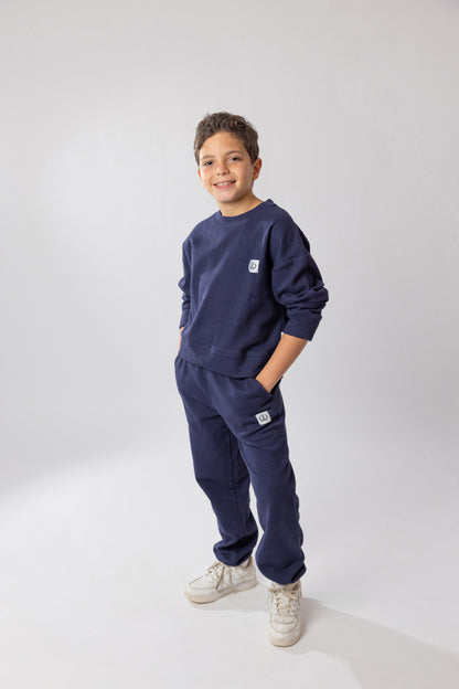 Boys Timeless Texture Set - Navy