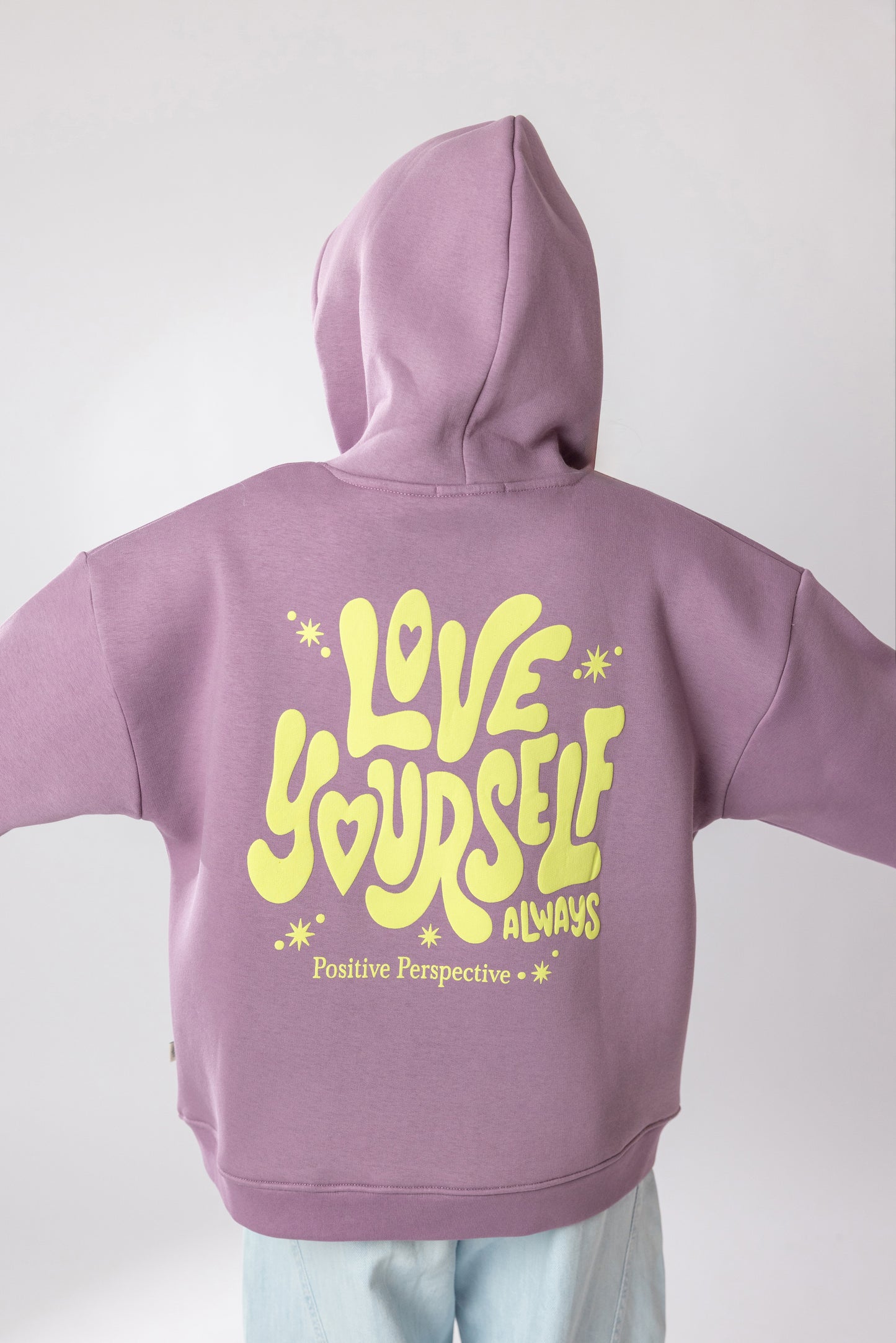 Unisex Love Yourself Hoodie - Mauve