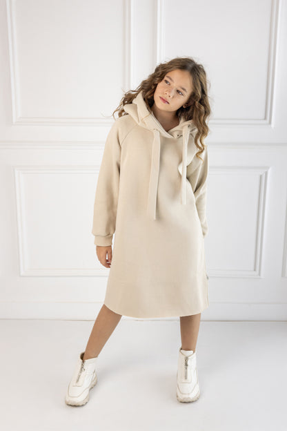 Winter Charm Dress - Beige