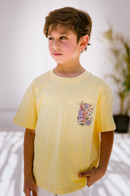 Flowers Bouquet Oversized T-shirt - Boys