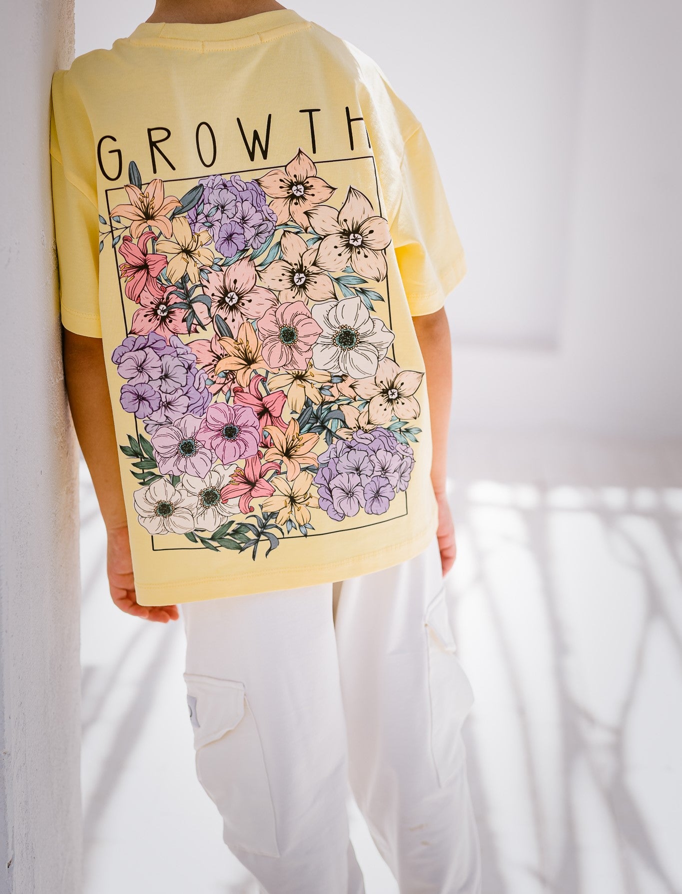 Flowers Bouquet Oversized T-shirt - Girls