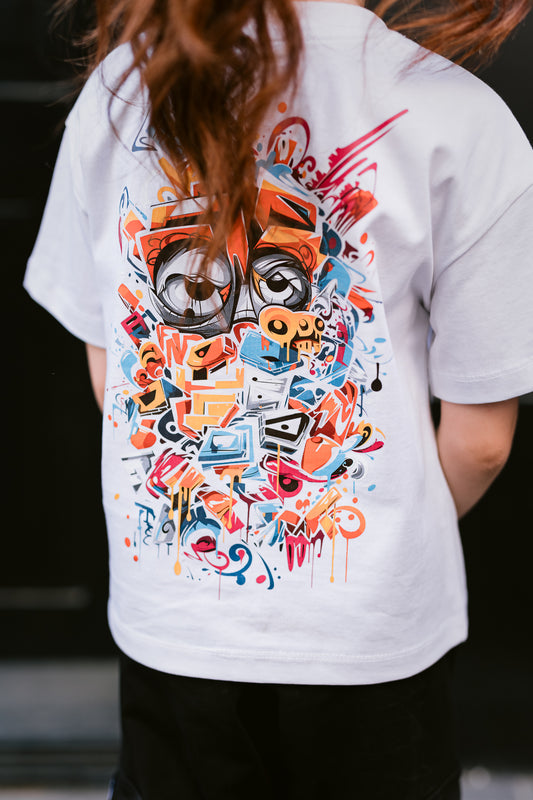 Graffiti Oversized T-shirt - Girls