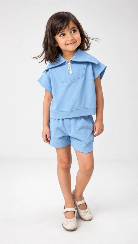 Blue Edge Set - Girls